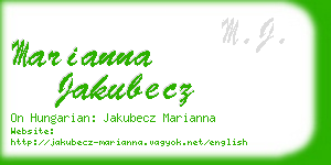 marianna jakubecz business card